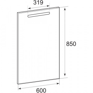Зеркало Roca The Gap 60*85 см с подсветкой (Z.RU93.0.268.8)