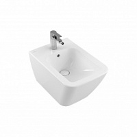 Биде, Villeroy&Boch, Finion, тип установки-подвесной, ширина, мм-375, глубина, мм-560, высота, мм-315, форма чаши-прямоугольная, отверстия для смесите