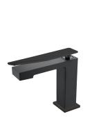 Смеситель для умывальника низкий Q Black-Chrome
