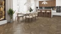Alpine Floor LVT Дуб Насыщенный Chevron 555×127×2,5 мм (1.974м2), 28шт (14А+14B)