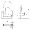 Смеситель Lemark Comfort LM3074C-White для кухни, с гибким изливом, с подключ. к фильтру питьевой воды, хром/белый