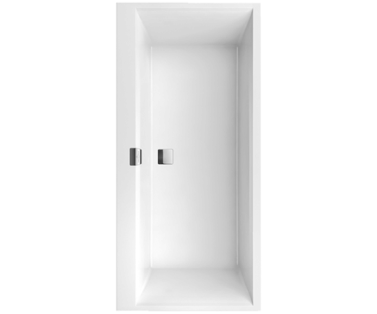 Ванна, Villeroy&Boch, Squaro Edge 12 Duo, шгв 1700*750*450, цвет-белый, слив-перелив и ножки в комплекте