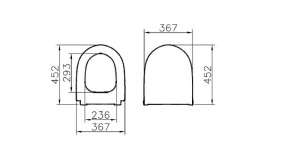 Сиденье для унитаза Vitra Sento 130-003-009 с микролифтом