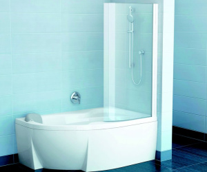 Шторка д/ванны EVSK1-P 75 ROSA транспарент
