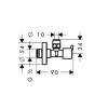 13901000 Угловой вентиль 1/2 Hansgrohe 