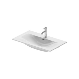 Duravit Раковина Viu, ширина 830мм, глубина 490мм, высота 185мм, перелив, белый