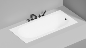 ORNELLA 170 встраиваемая ванна Размеры (дл-ш-в): 1700x800x600, Материал: S-Sense (Sapirit), Тип покрытия:Глянцевое