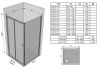 Дверь Ravak Blix BLDP4 - 170 блестящий + транспарент 