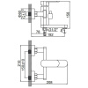 Смеситель для ванны Ledeme L73216