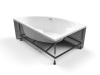 Ванна акриловая Cersanit KALIOPE 153x100x46 левая, ультра белая