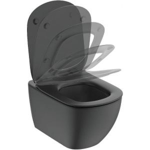 Подвесной унитаз Ideal Standard Tesi T0079V3 черный матовый