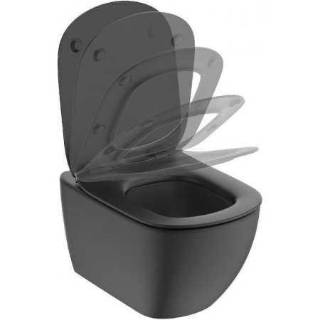 Подвесной унитаз Ideal Standard Tesi T0079V3 черный матовый
