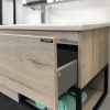 COMFORTY. Тумба-умывальник "Мальме-90" дуб дымчатый с раковиной COMFORTY 9090EL