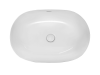 Раковина Kerald 600*415*140 мм накладная, белый 
