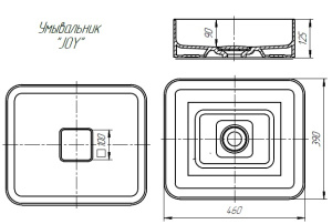 Раковина Dreja Joy 641945 46*39*12,5
