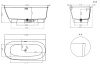 Ванна из искусственного камня Salini Sofia Corner R 170x85 102514G