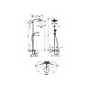 26792000 HG Croma Select 280 Air 1jet Showerpipe для ванны с термостатом 