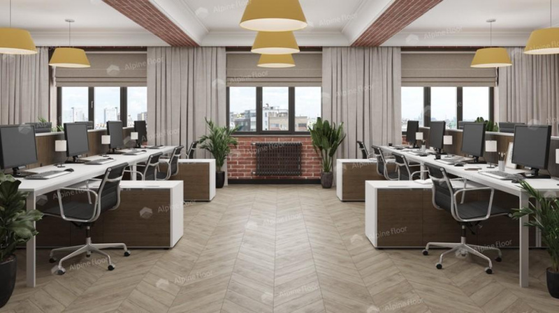 Alpine Floor LVT Карите Chevron 555×127×2,5 мм (1.974м2), 28шт (14А+14B)