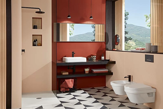 Унитаз, Villeroy&Boch, Architectura, традиционный (с закрытым смывным краем), тип установки-подвесной, ширина, мм-530, глубина, мм-370, высота, мм-325