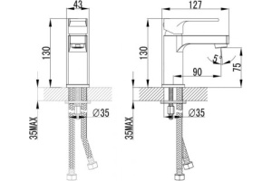 Смеситель Lemark Plus Grace LM1506С для раковины