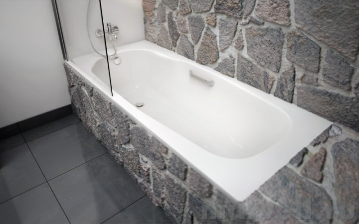 Ванна стальная ATLANTICA HG 180 X80 с ручками, ножками Португалия