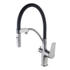 Смеситель Lemark Bronx LM3761GM для кухни, с гибким изливом, с подключ. к фильтру питьевой воды, гра