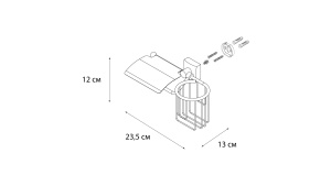FX-61309+10 Kvadro Бумагодержатель +держ. дезодоранта