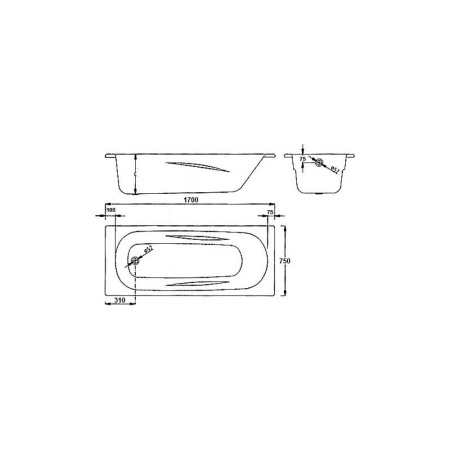 Ванна стальная BLB EUROPA 170х70 (B70E)