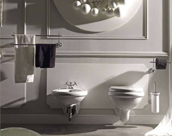 KERASAN Retro Унитаз подвесной 52*38см, цвет белый