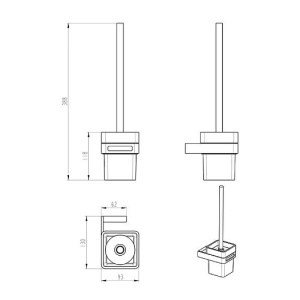 Ерш  подвесной MattWhite серия Q	10954-MW