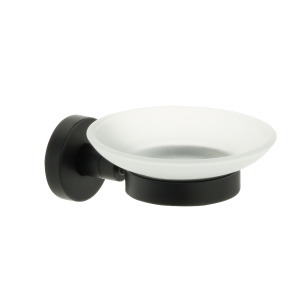 FX-86008 "COMFORT BLACK" Мыльница стекло черная