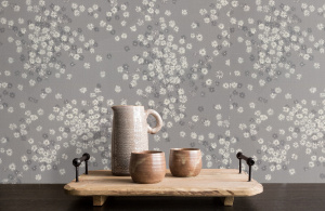 Обои Euro Decor Герда, винил на флизелиновой основе, 1,06*10,05м, Серый мотив