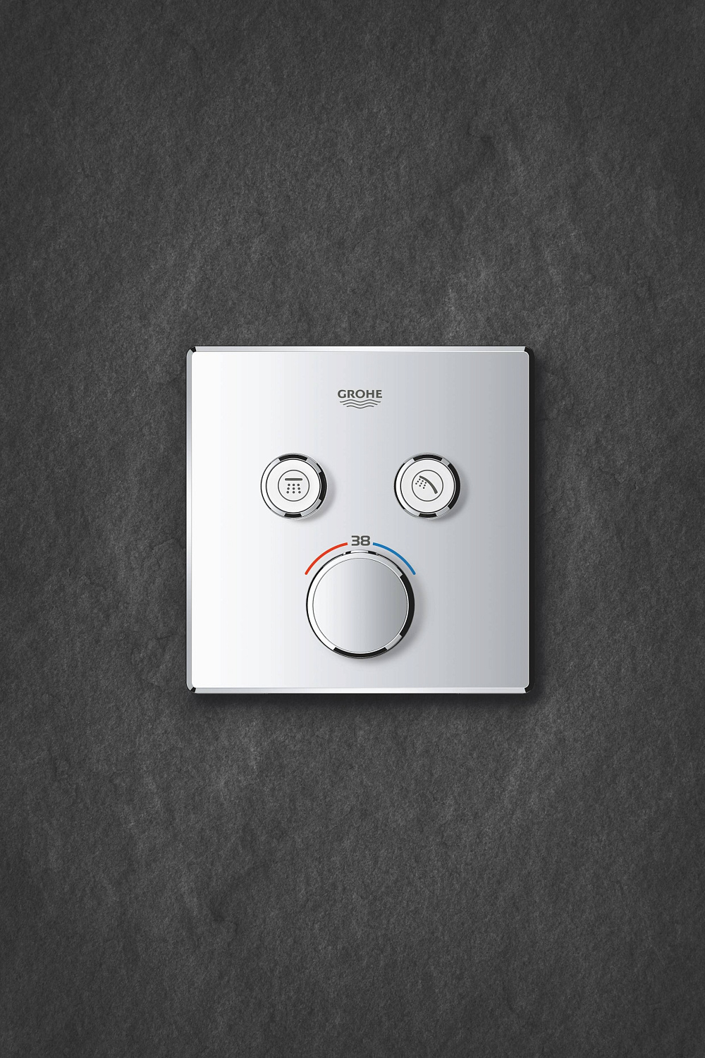 29124000 Внешняя часть термостатического смесителя на 2 выхода GROHE Grohtherm SmartControl, хром