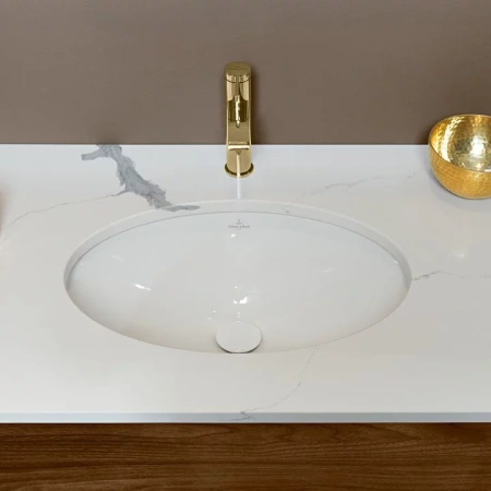 Раковина, Villeroy&Boch, Evana, ширина, мм-615, глубина, мм-415, высота, мм-215, тип установки-встраиваемый под столешницу, отверстия для смесителя-от