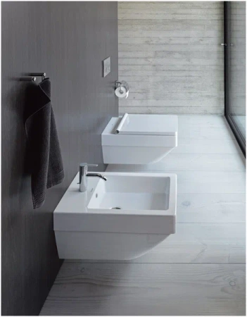 Vero Air Duravit биде подвесное с 1 отв под смеситель, 370х570мм, белый