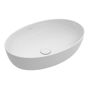 Раковина, Villeroy&Boch, Artis, ширина, мм-610, глубина, мм-410, высота, мм-125, тип установки-накладной (настольный), отверстия для смесителя-отсутст