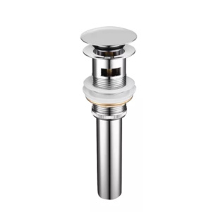 Донный клапан для раковины хром с переливом Gid CH100-1