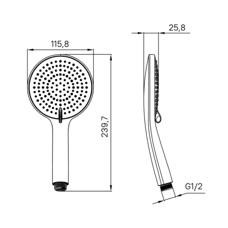 Душевая лейка Iddis Optima Home OPH3F0Bi18