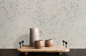 Обои Euro Decor Герда, винил на флизелиновой основе, 1,06*10,05м, Серо-бежевый мотив