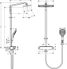 27112000 HG Raindance Select Raindance Select 360 Showerpipe, ½’