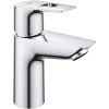 23337001 GROHE BauLoop Смеситель для раковины с ограничителем температуры, гладкий корпус, размер S, хром 