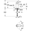 32824000 GROHE Eurosmart Cosmopolitan раковина без д/к смеситель