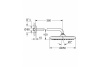 26668000 GROHE Tempesta 250 Верхний душ 250, круглый c душевым кронштейном 380мм, хром