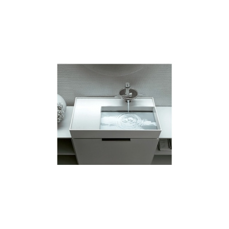 KARTELL умывальник  с 1 отв. д/смесителя в центре /90х46х12/ (бел.)
