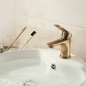 Смеситель для раковины, шаровый, бронза (латунь) Ledeme H48C L1048C