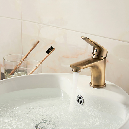 Смеситель для раковины, шаровый, бронза (латунь) Ledeme H48C L1048C