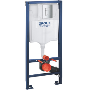 Система инсталляции для унитаза GROHE Rapid SL с панелью смыва Skate Cosmopolitan (3 режима) (1,13 м) (38772001)