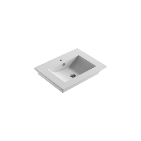 БРИГ 60 Тумба подвесная, один ящик с раковиной QUADRO 60 (Ш60,5хВ51хГ47) Br.01.06/1/W+Quadro 60