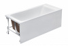Акриловая прямоугольная ванна  EASY 1500 x 700 x 450 без монтаж набора, без панели
