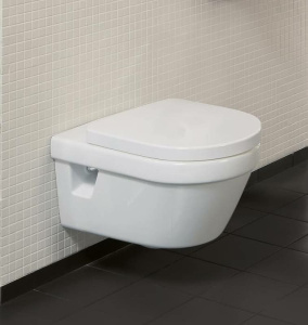 Унитаз, Villeroy&Boch, Architectura, традиционный (с закрытым смывным краем), тип установки-подвесной, ширина, мм-530, глубина, мм-370, высота, мм-325